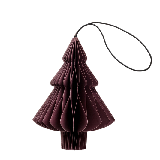 Paper Tree Ornament | Dark Red