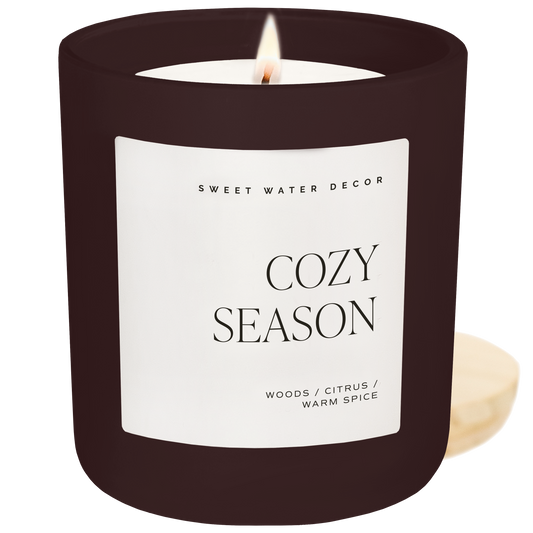 Cozy Season 15 oz Candle, Matte Jar - Fall Decor