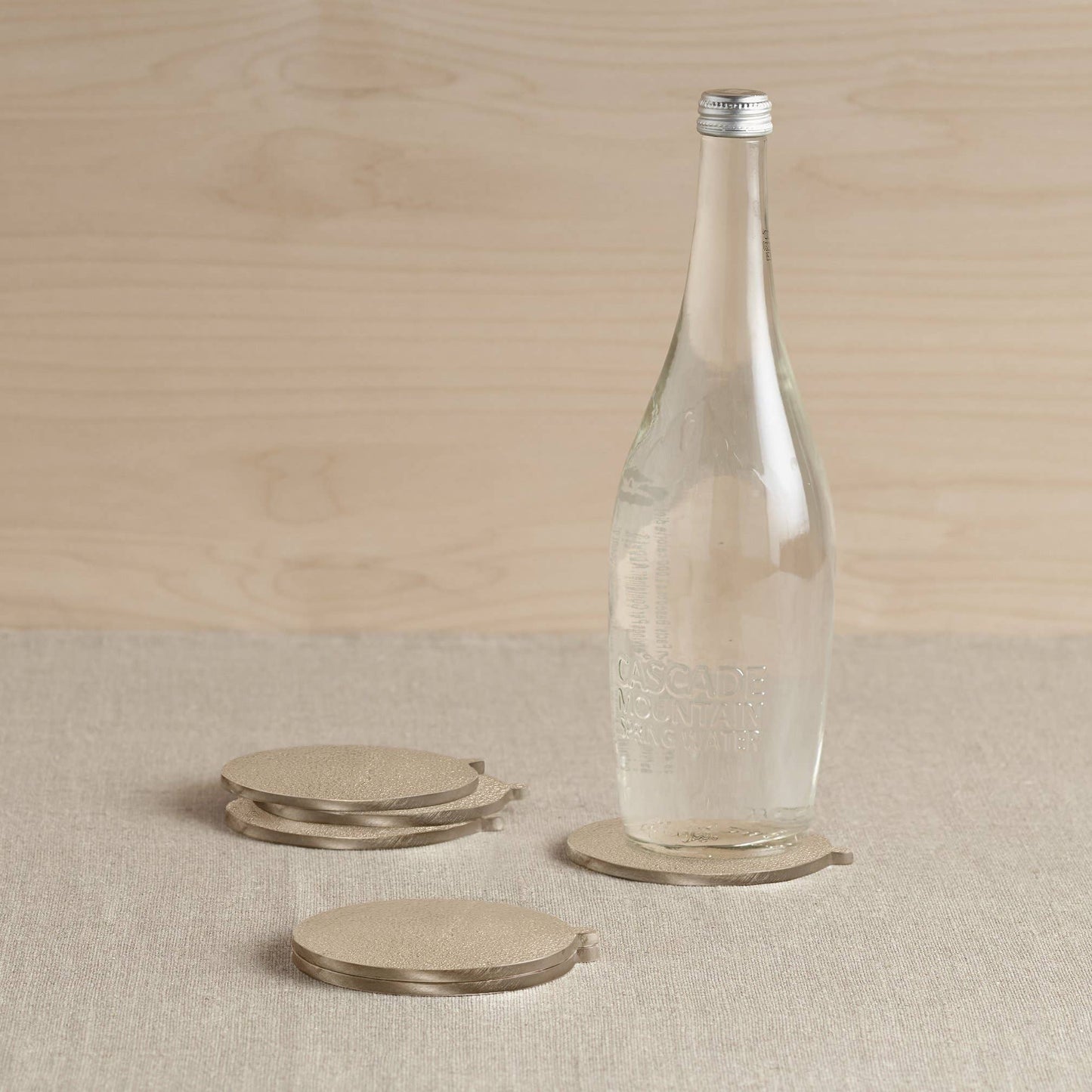 Stinson Antique Brass Coasters - Set of 4