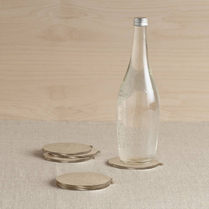 Stinson Antique Brass Coasters - Set of 4