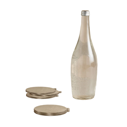 Stinson Antique Brass Coasters - Set of 4