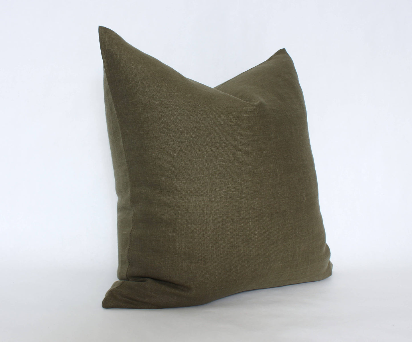 Olive Pillow Cover, Olive Green Pillow | Dark Olive: 18x18