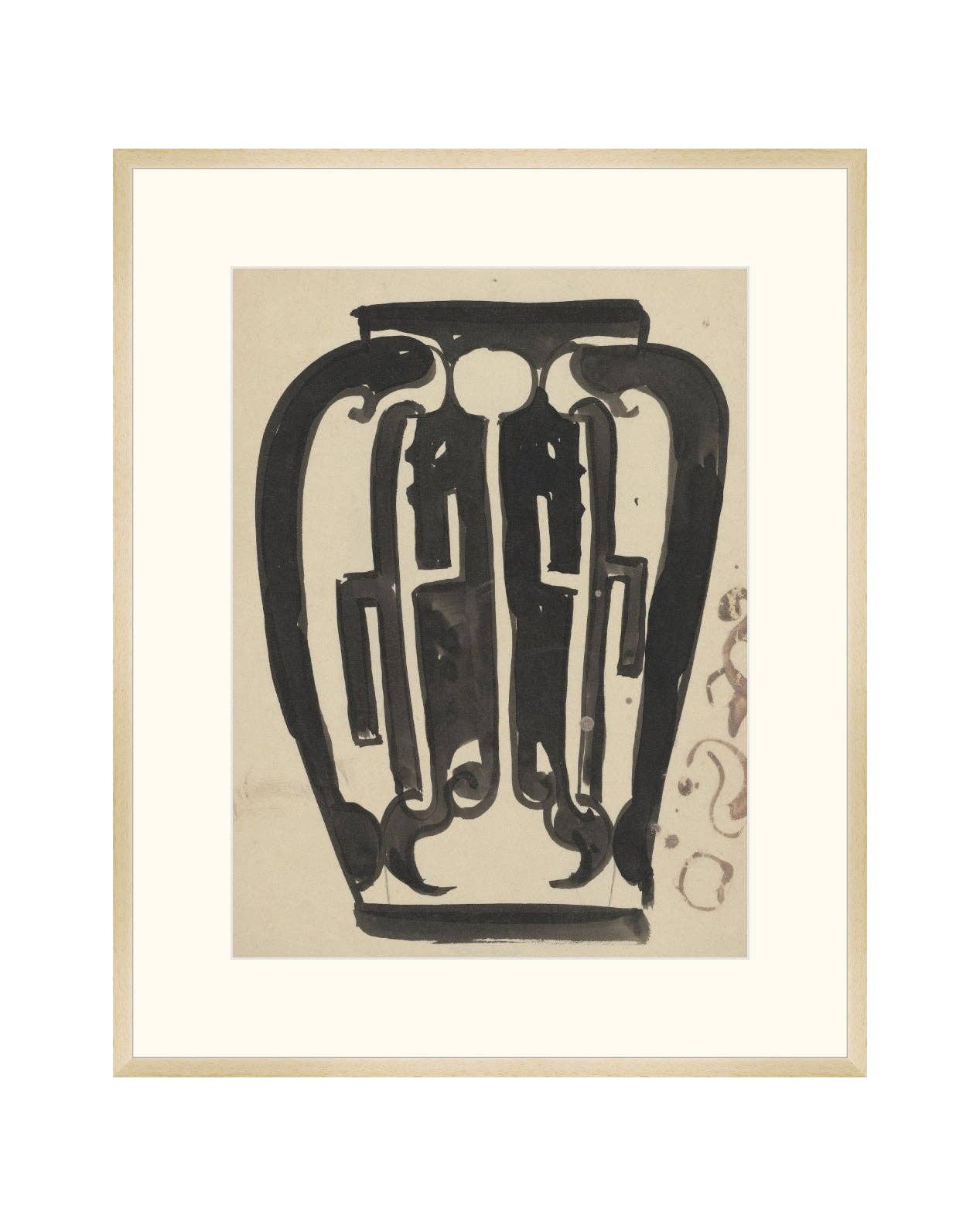 Vintage Ink Vase II Print