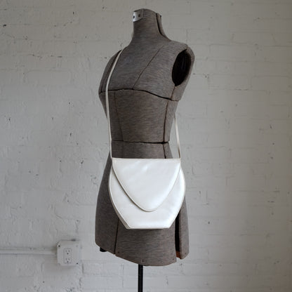 Stuart Weitzman White Leather Crossbody | Vintage