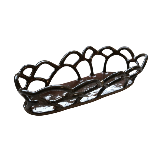 Decorative ceramic bread basket perfect for holding kitchenly items