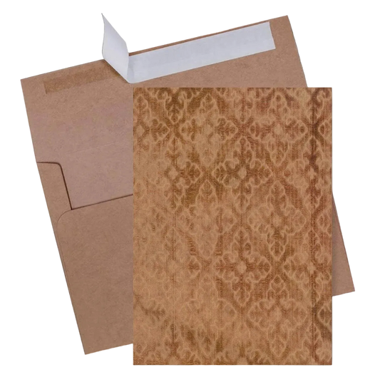 Clay Antique Textile Greeting Card