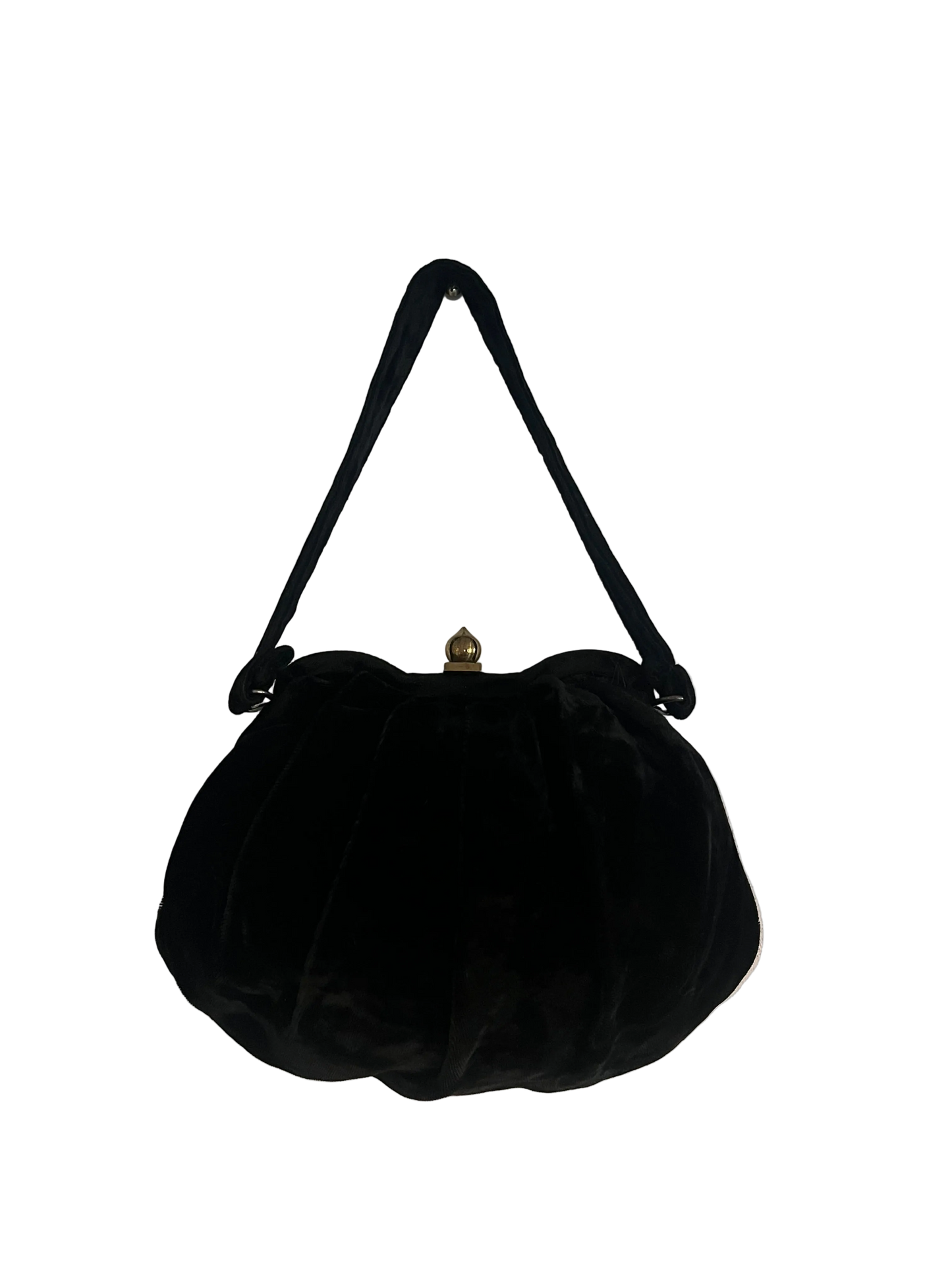 Velvet Black Handbag | Vintage