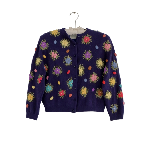 Floral Wool Sweater | Vintage
