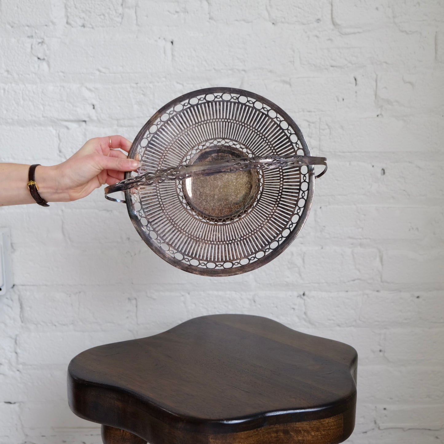 Art  Deco Silverplate Basket | Vintage