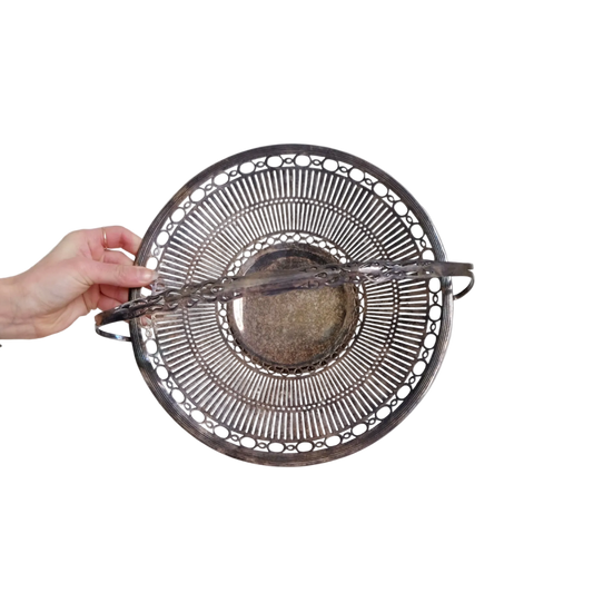 Art  Deco Silverplate Basket | Vintage