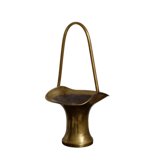 Brass Flower Basket | Vintage