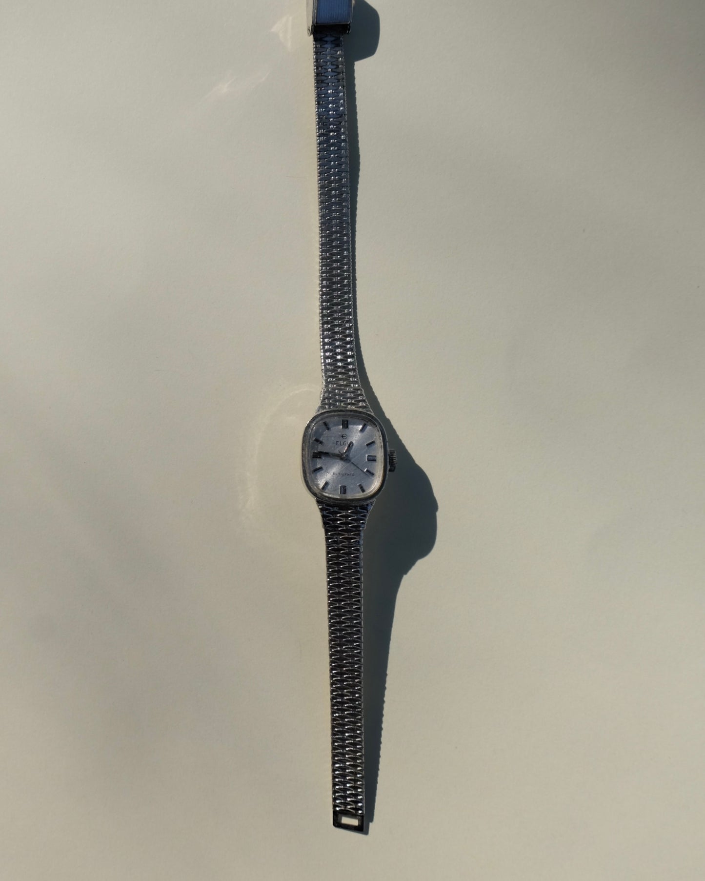 Square Face Silver Watch | Vintage
