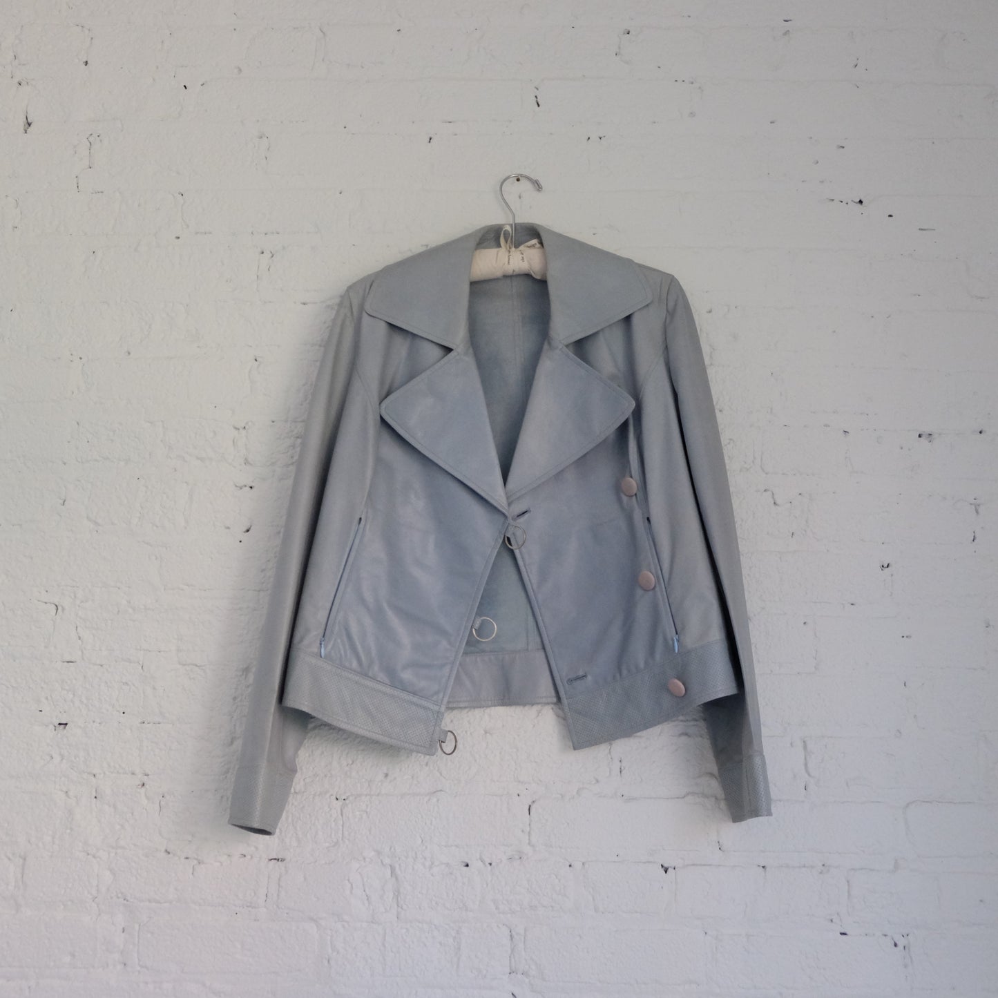 Bruno Magli Leather Biker Jacket