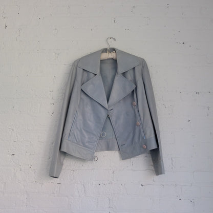 Bruno Magli Leather Biker Jacket