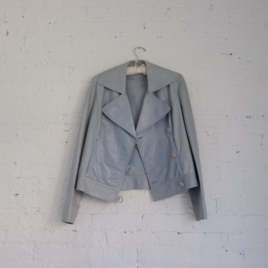 Bruno Magli Leather Biker Jacket