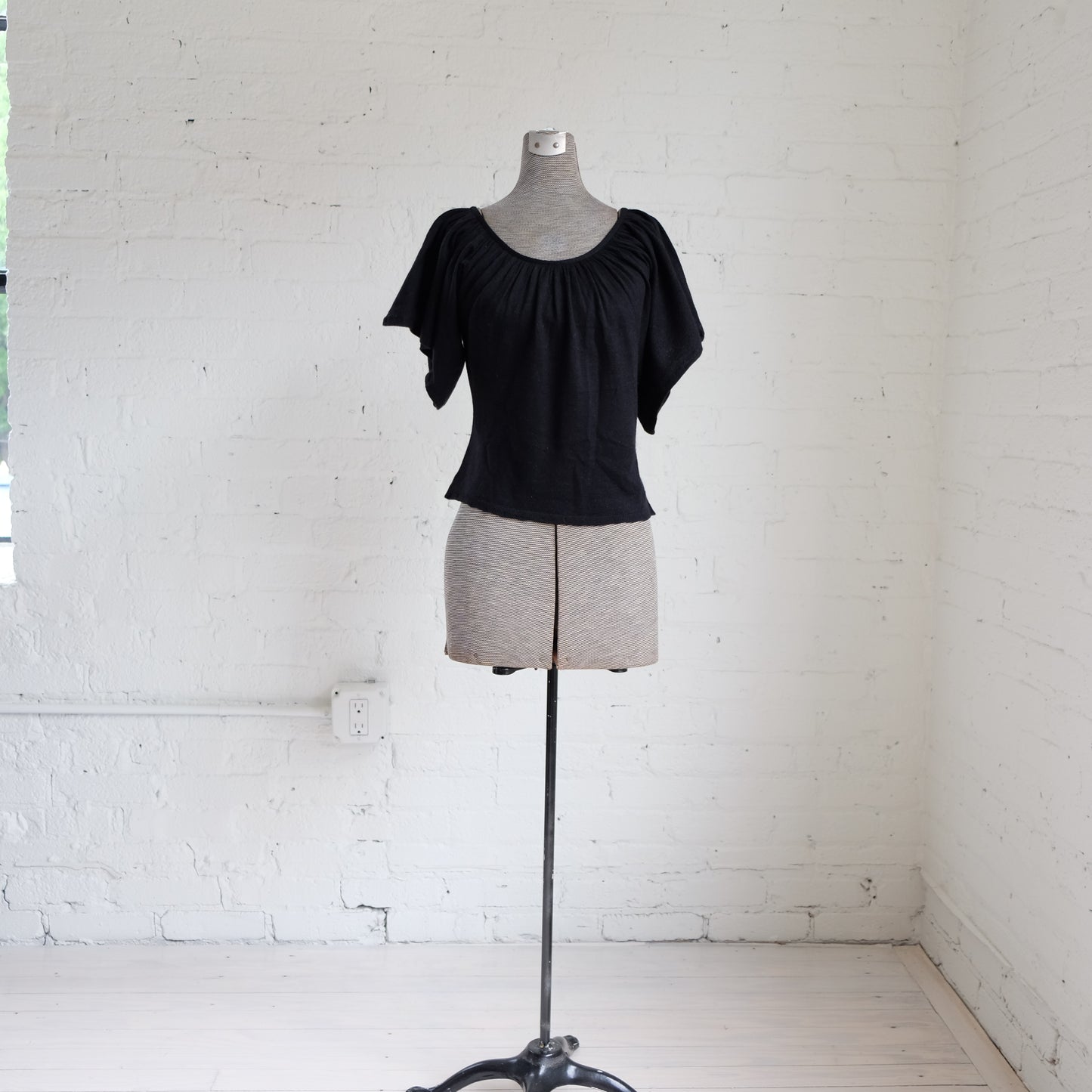 Prada 00s Flutter Sleeve Top | Vintage