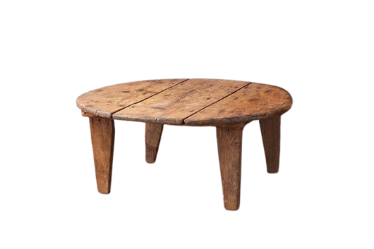 Found Accent Table, Round- Small