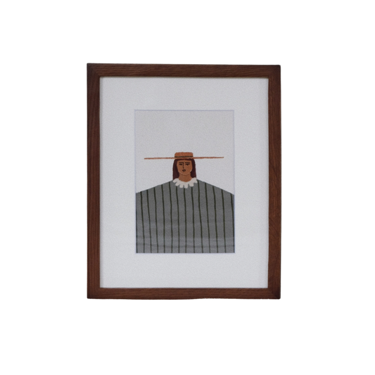 Framed figurative artwork by Morningside Art featuring expressive human form, creating a sophisticated gallery-style and contemporary aesthetic.