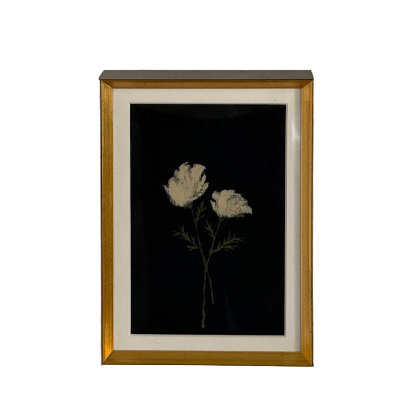 Framed “Postcard No. 01” art print featuring minimalist design and muted tones, styled as a modern, gallery-inspired decorative piece.