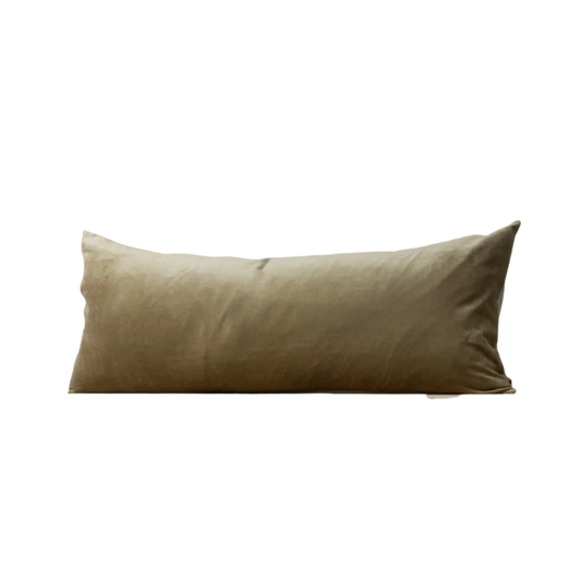 Linen/Velvet Bolster Cushion