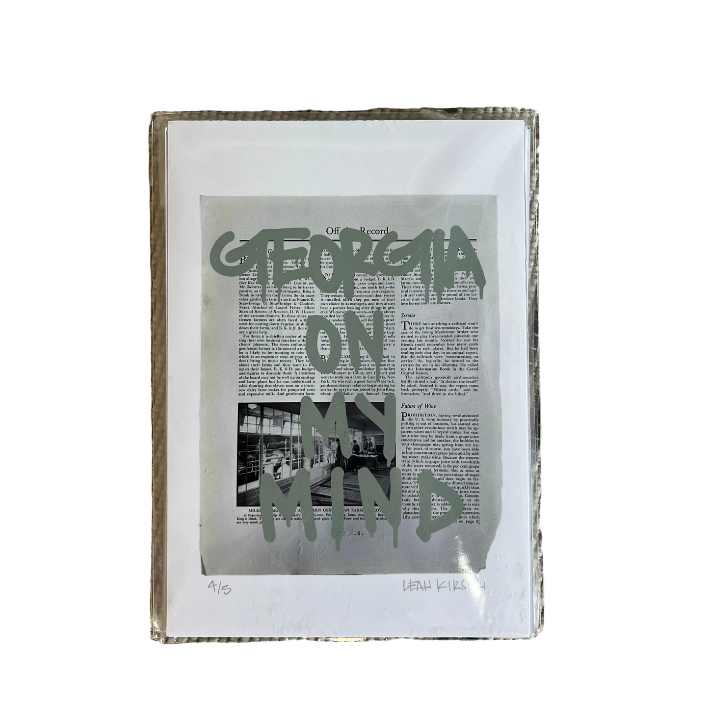 Georgia On My Mind Print