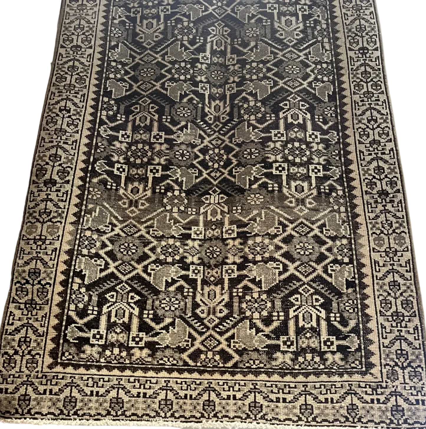 Turkish Brown Runner | Vintage