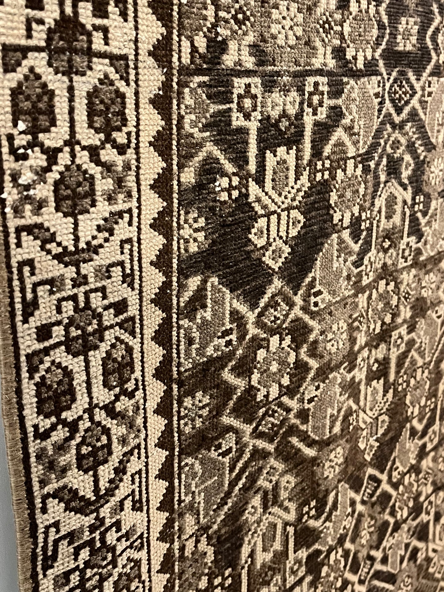 Turkish Brown Runner | Vintage