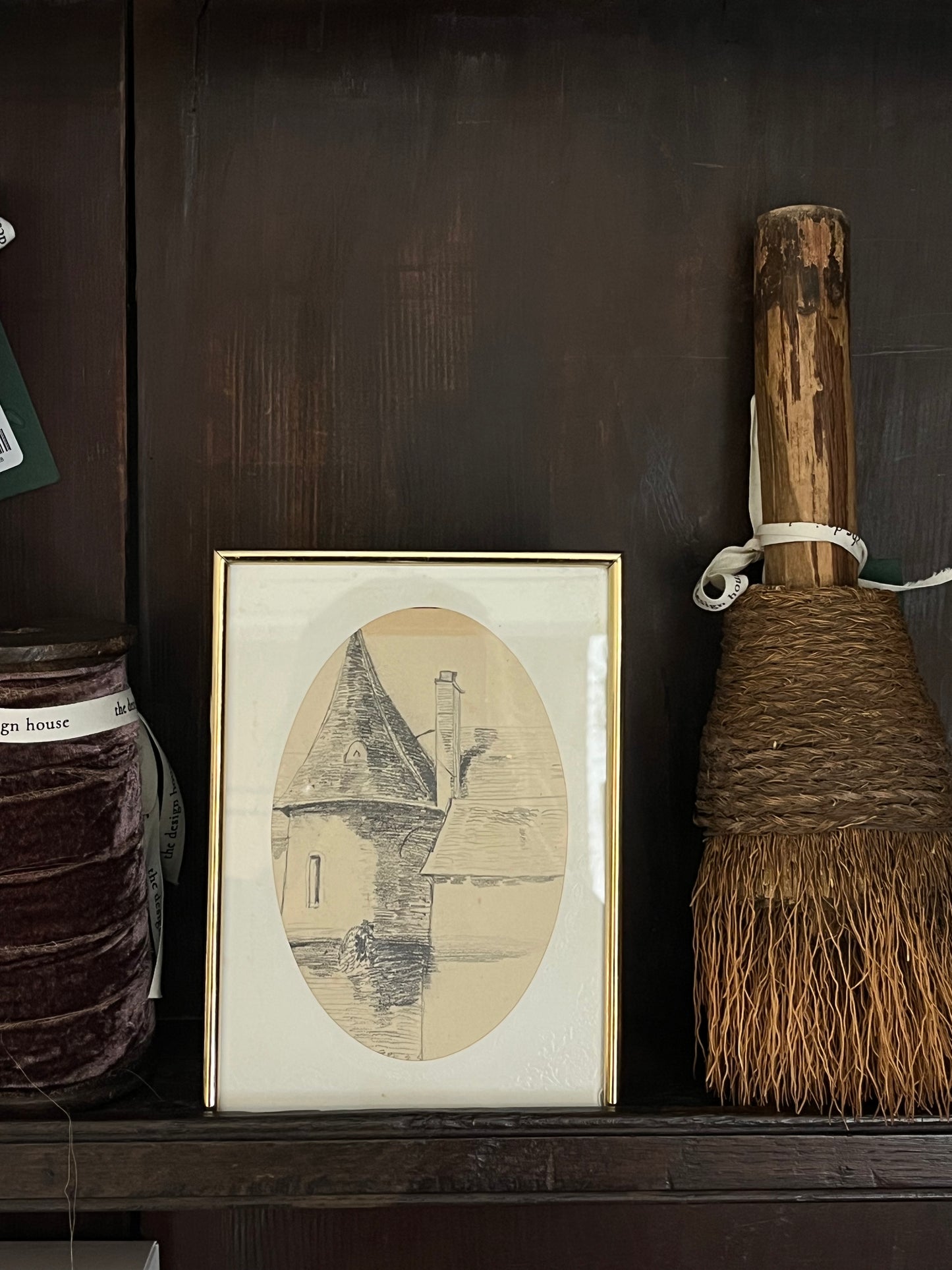 Antique Paris Sketch Framed