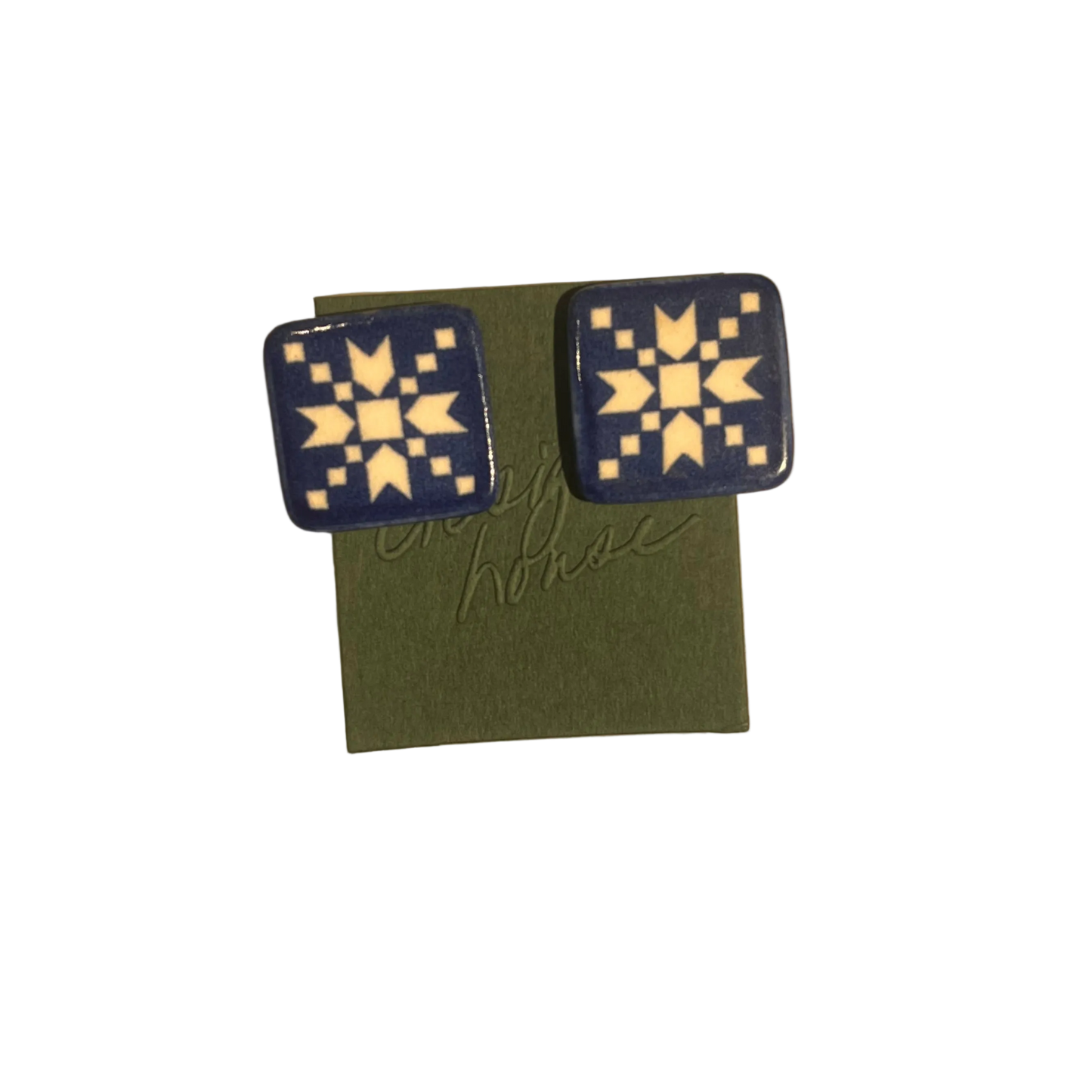 Blue Star Earrings | Vintage