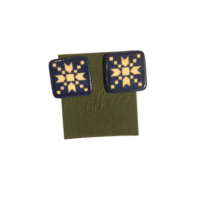 Blue Star Earrings | Vintage