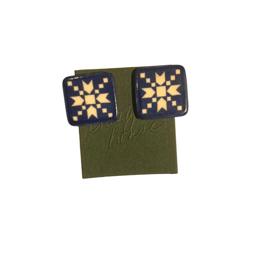 Blue Star Earrings | Vintage