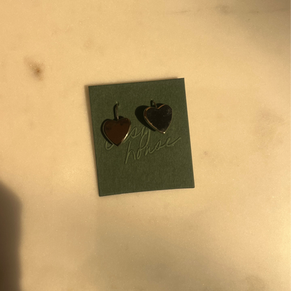 Silver Heart Earrings | Vintage