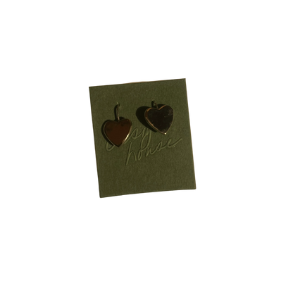 Silver Heart Earrings | Vintage