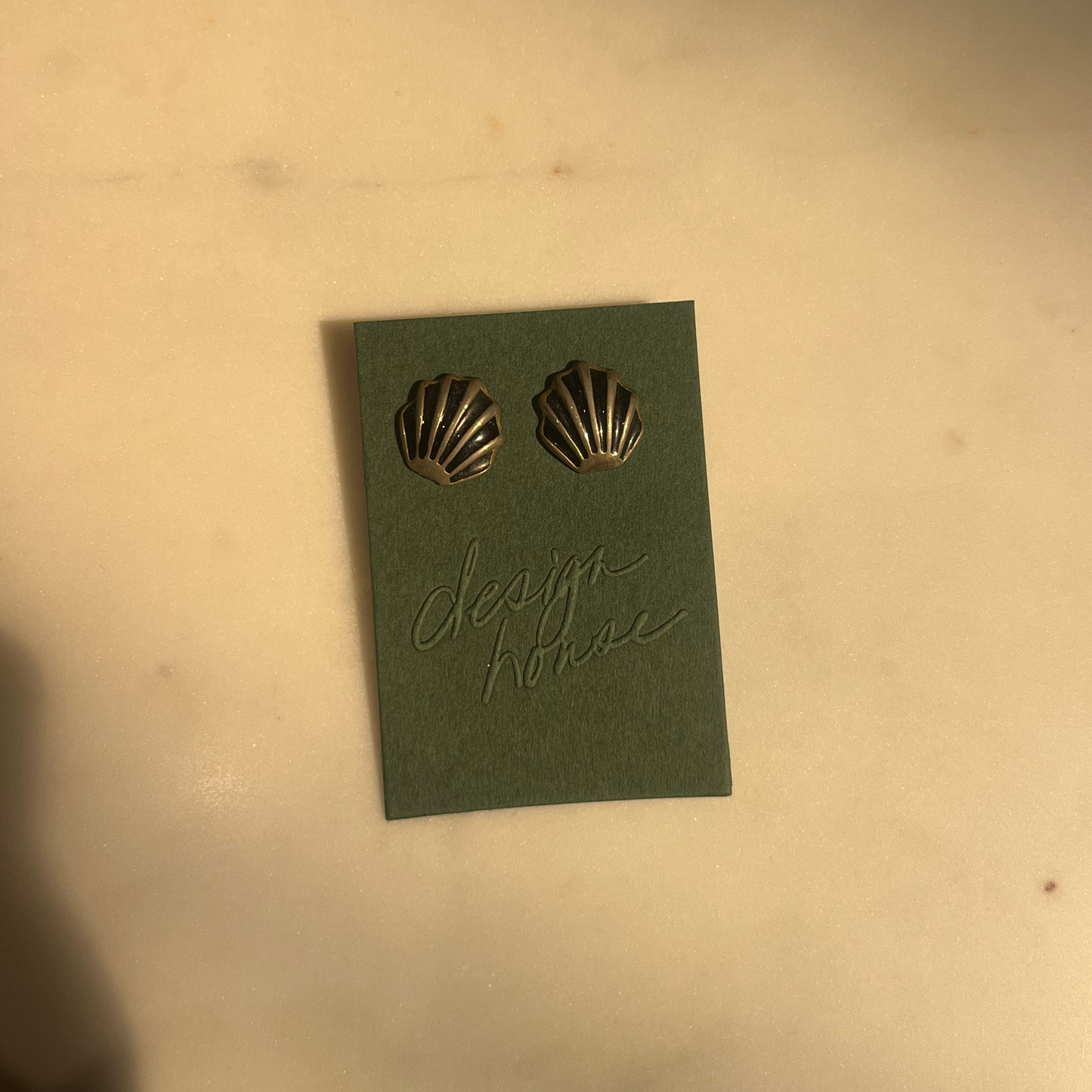 Silver Shell Studs | Vintage