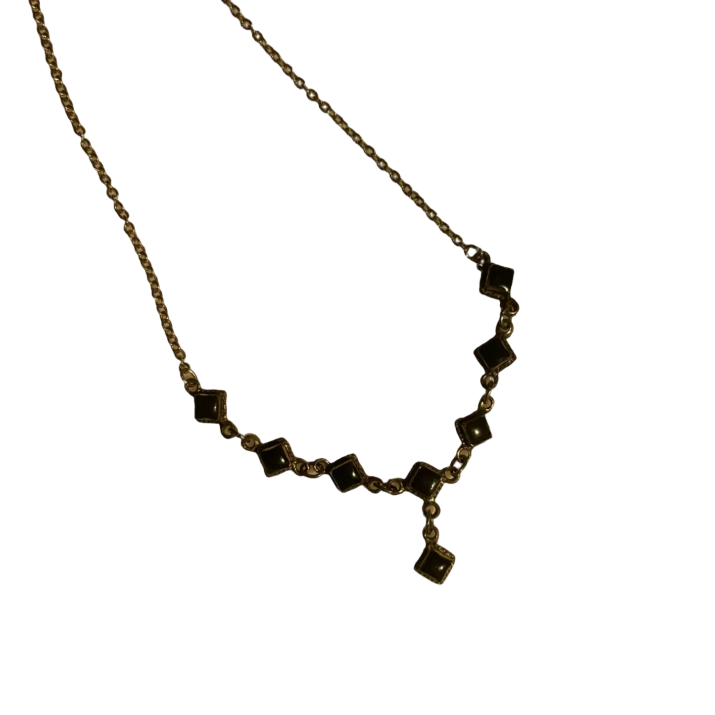 Square Bead Statement Necklace | Vintage