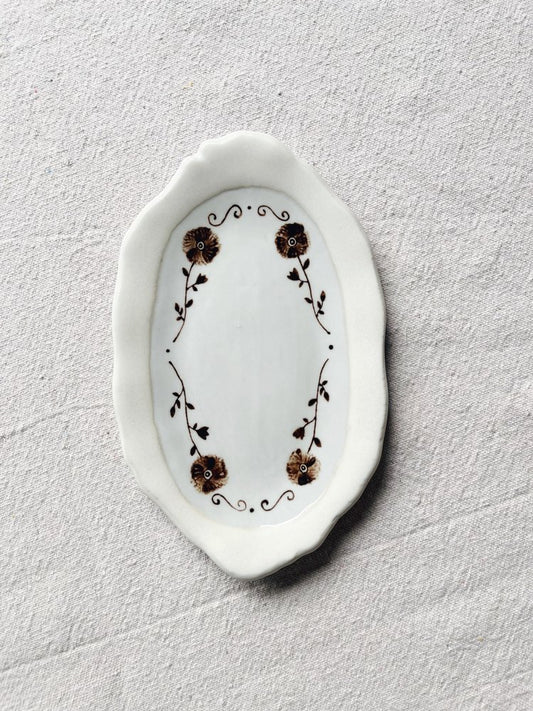Wild Rose Oval Tray