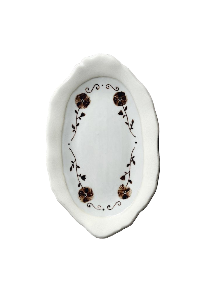 Wild Rose Oval Tray