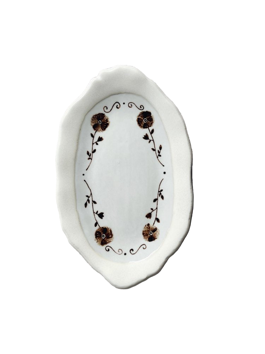 Wild Rose Oval Tray