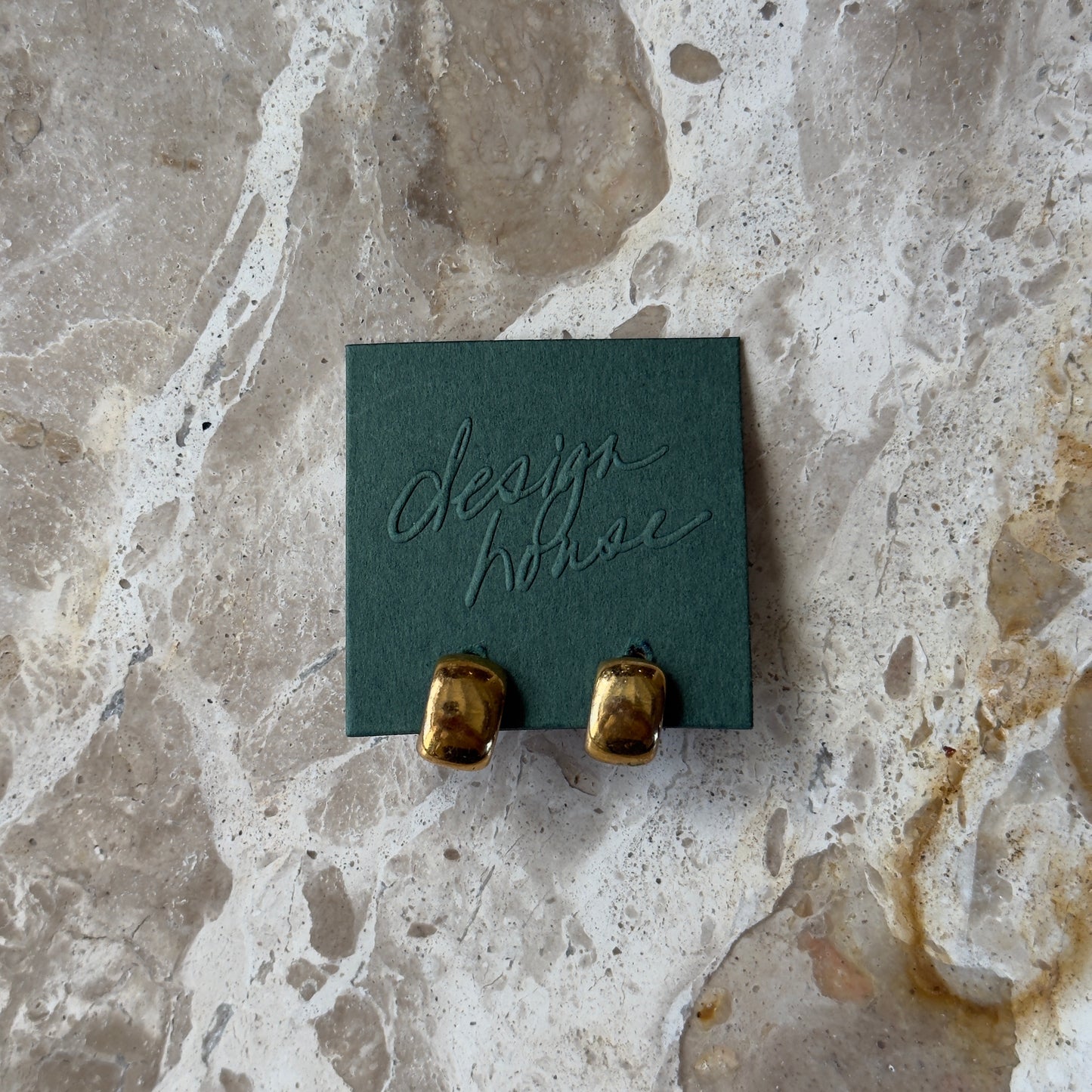 Monet Gold Earrings | Vintage