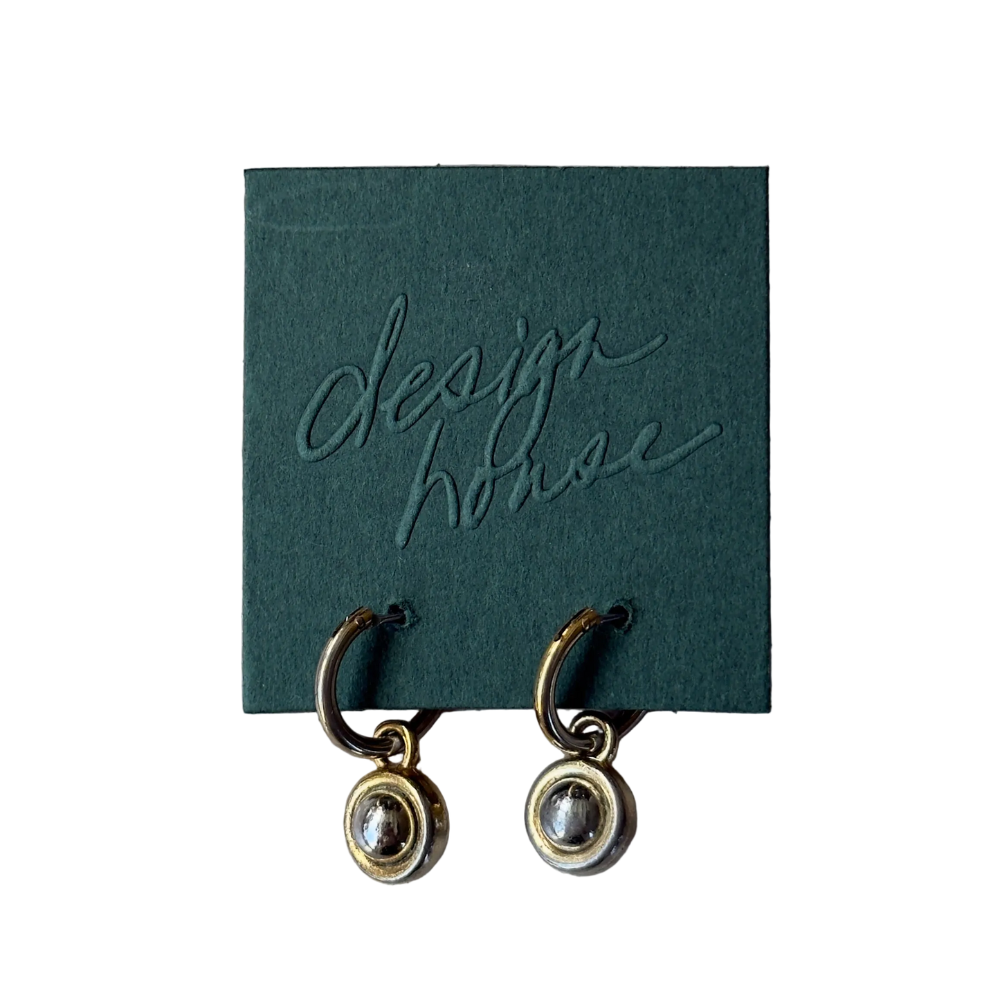 Silver and Gold Drop Earrings | Vintage
