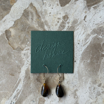 Amber Droplet Earrings | Vintage