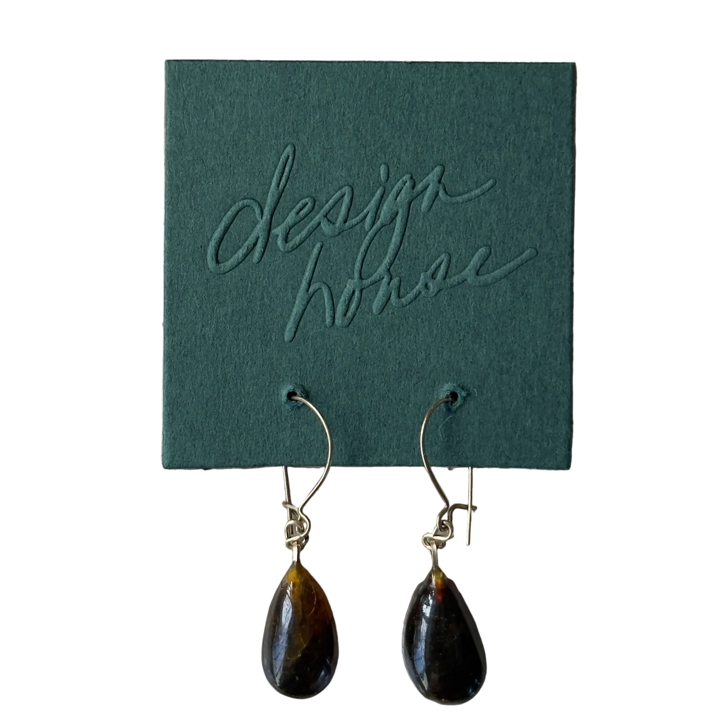 Amber Droplet Earrings | Vintage