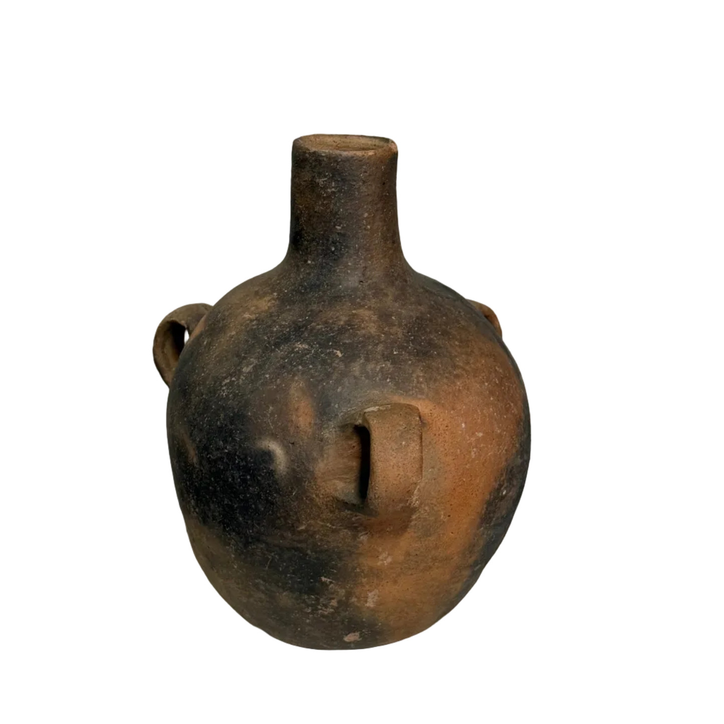 Three-Handled Mexican Clay Jug | Vintage