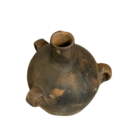 Three-Handled Mexican Clay Jug | Vintage