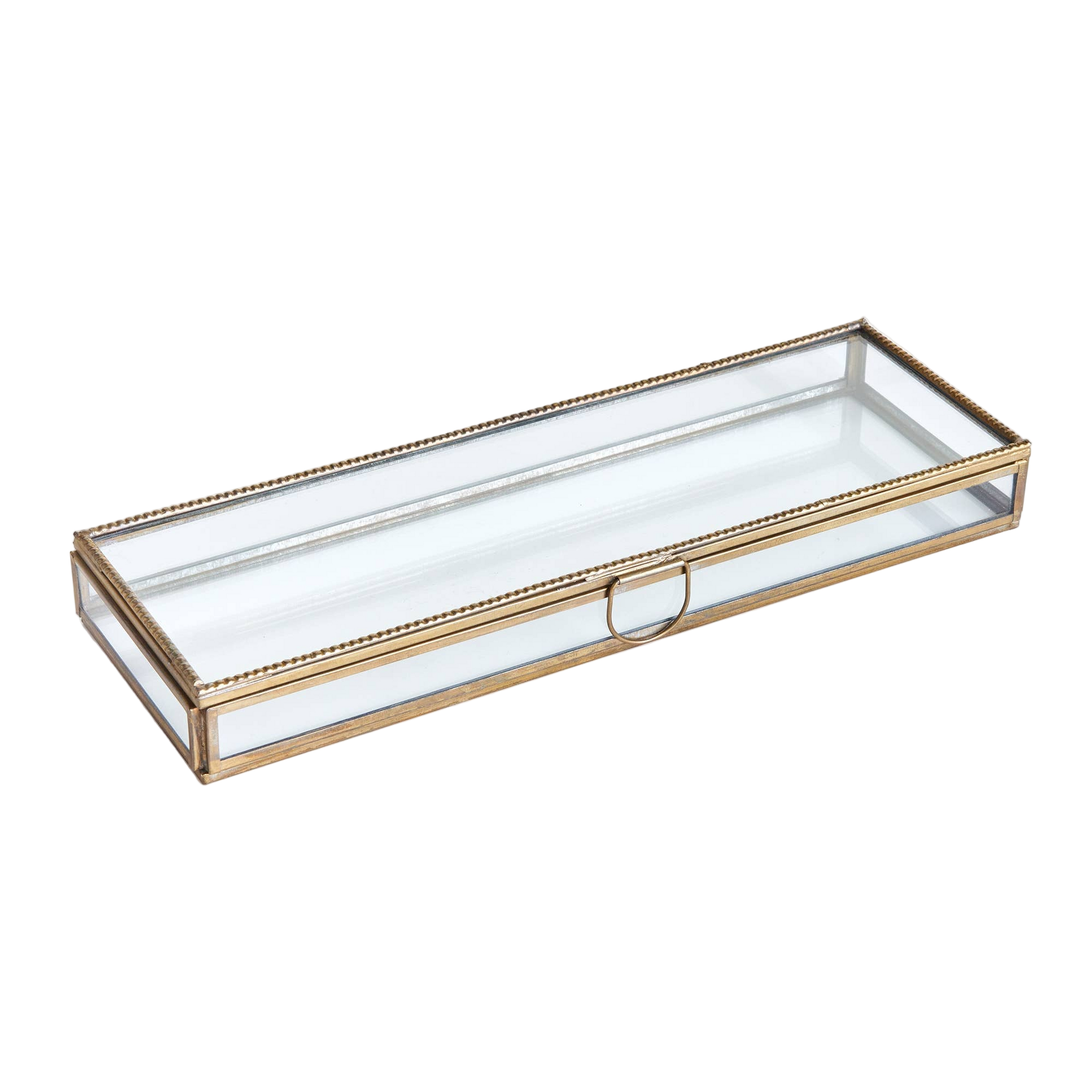 Leida large display box with glass top for elegant storage and presentation
