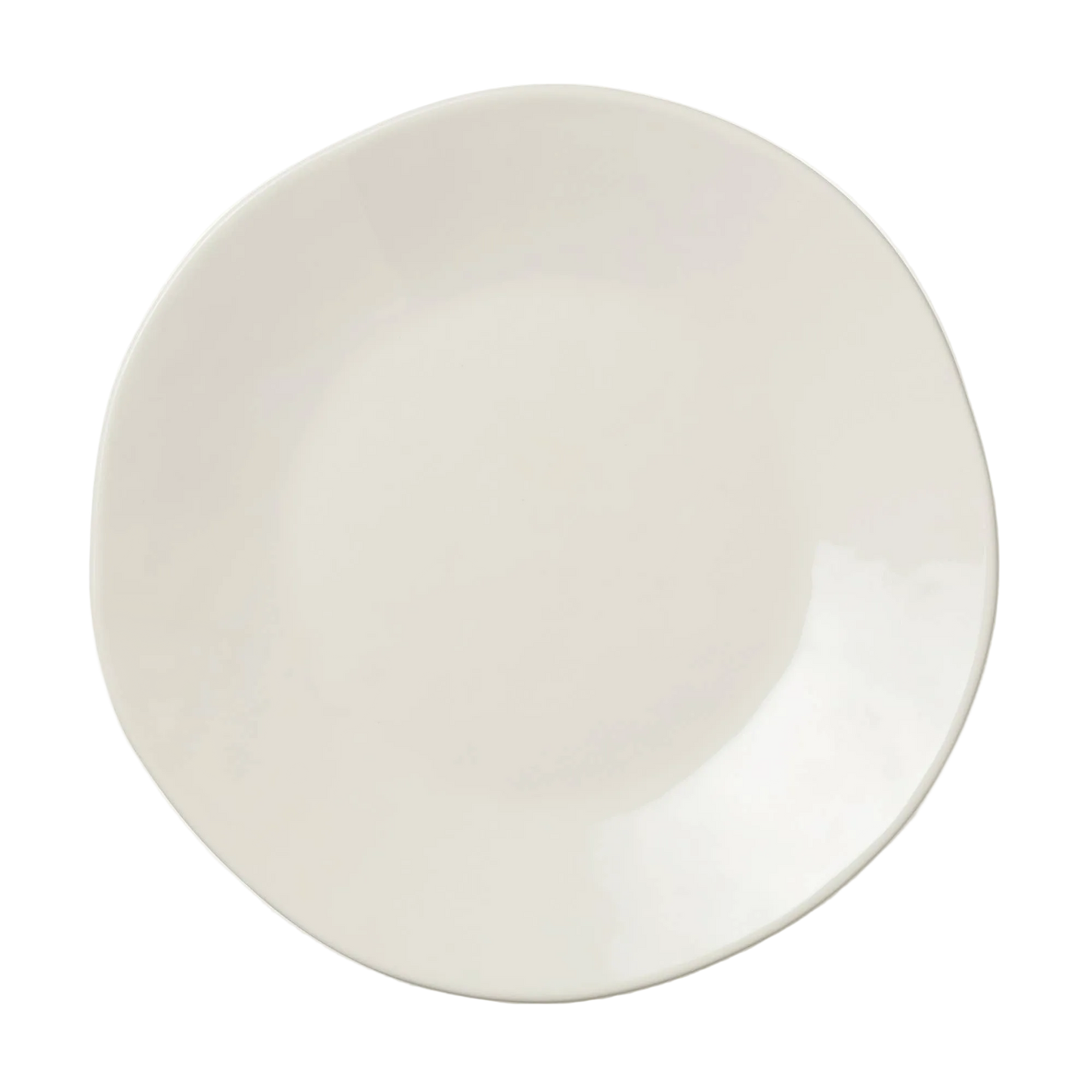 Linen Cream Dinner Plate is a full-size plate colored cream with a smooth finish and unique design