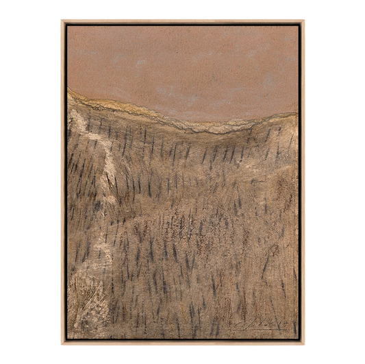 “No. 18” by Valeria Sidanez featuring abstract forms and rich textures, evoking a contemporary and modern artistic aesthetic.