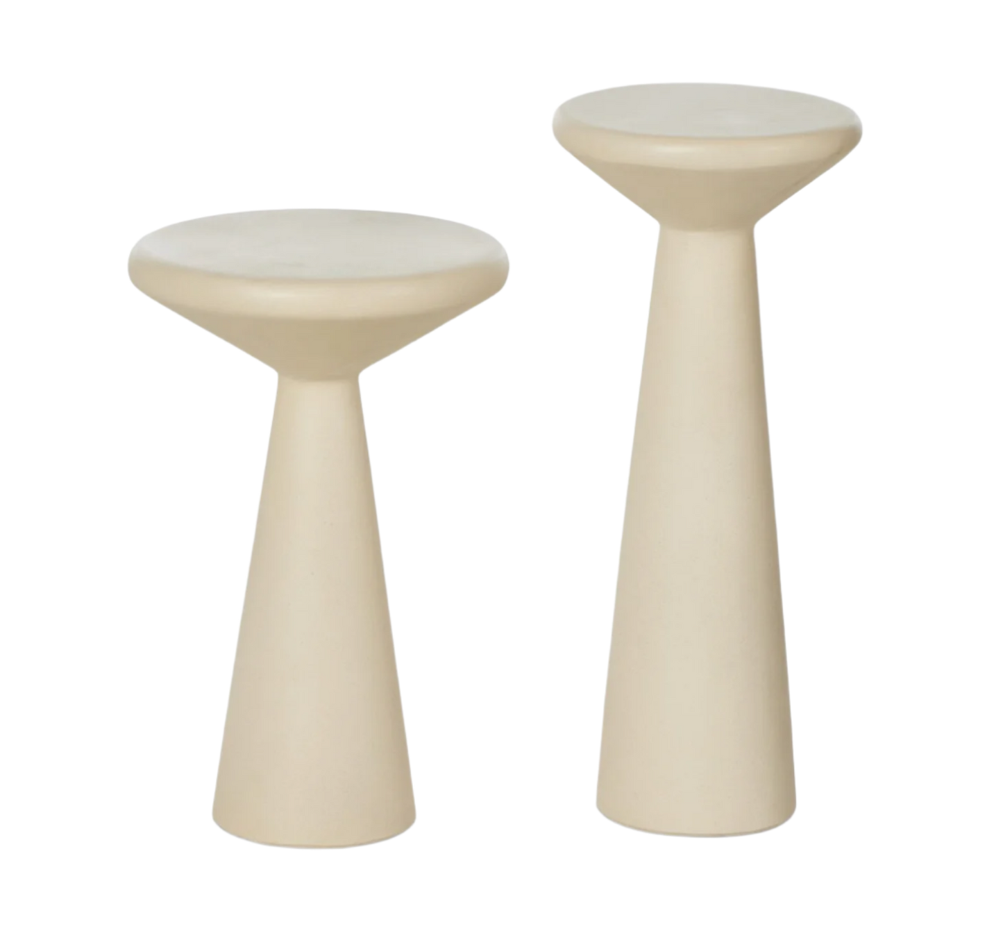 Ravine Concrete Accent Tables, Set Of 2