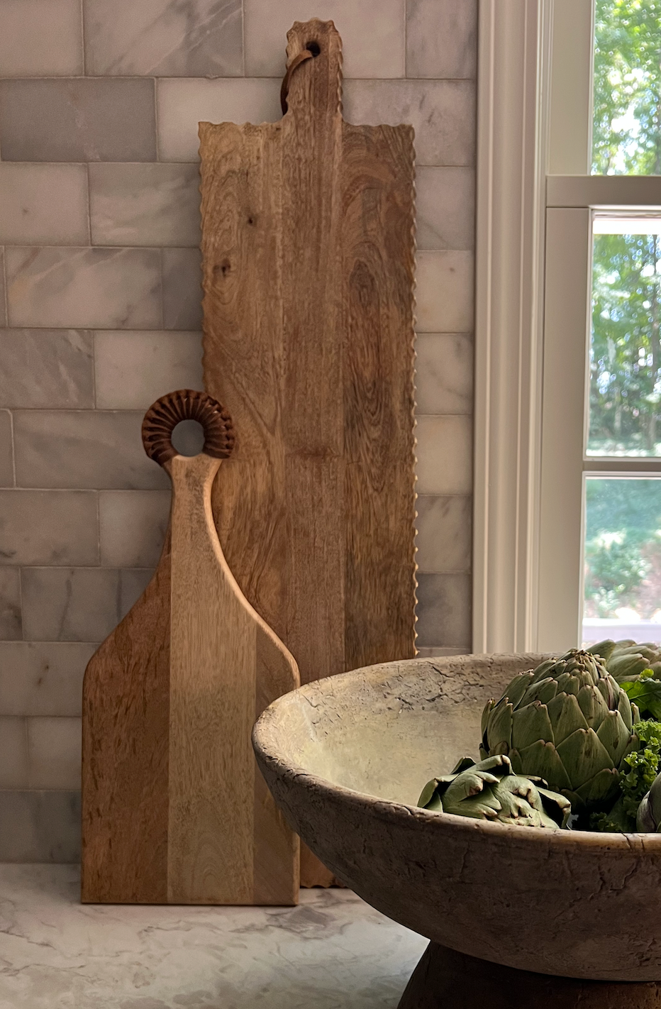 Oversized Carved Wood Cutting Board