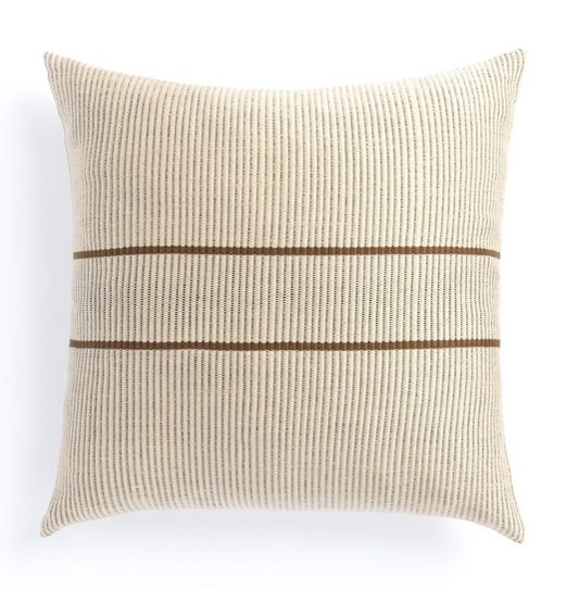 Handwoven Merido Pillow Cover - Beige 20x20